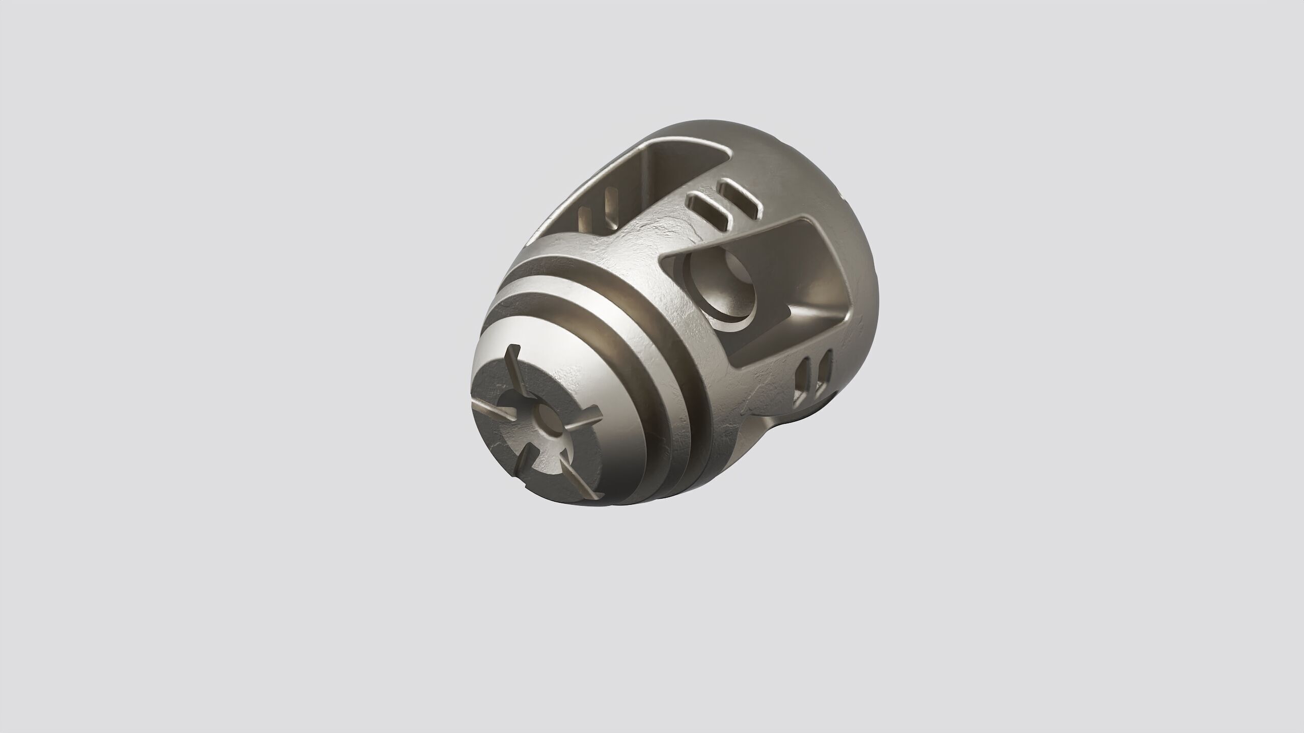 muzzle brake SGT front  3D model_3