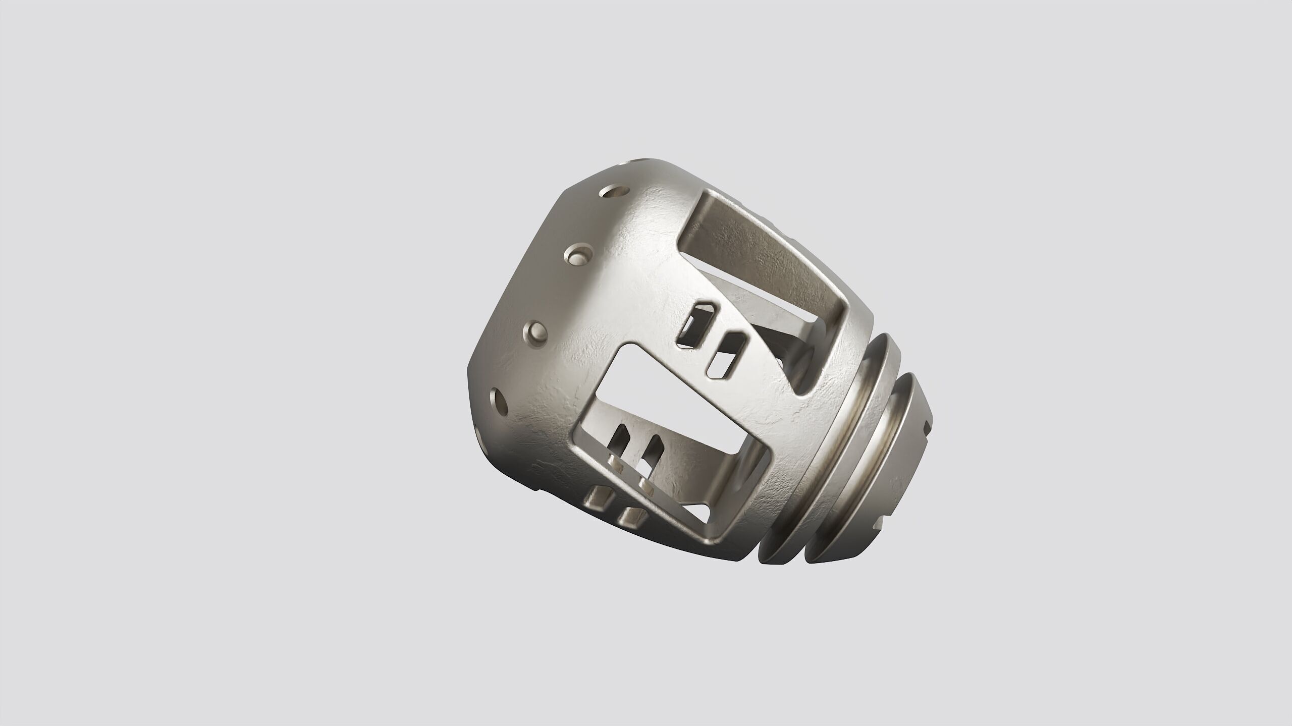 muzzle brake SGT front  3D model_5