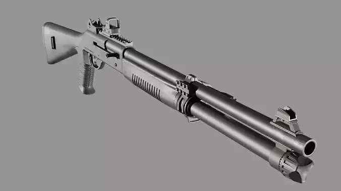 Benelli M4 Low-poly 3D model