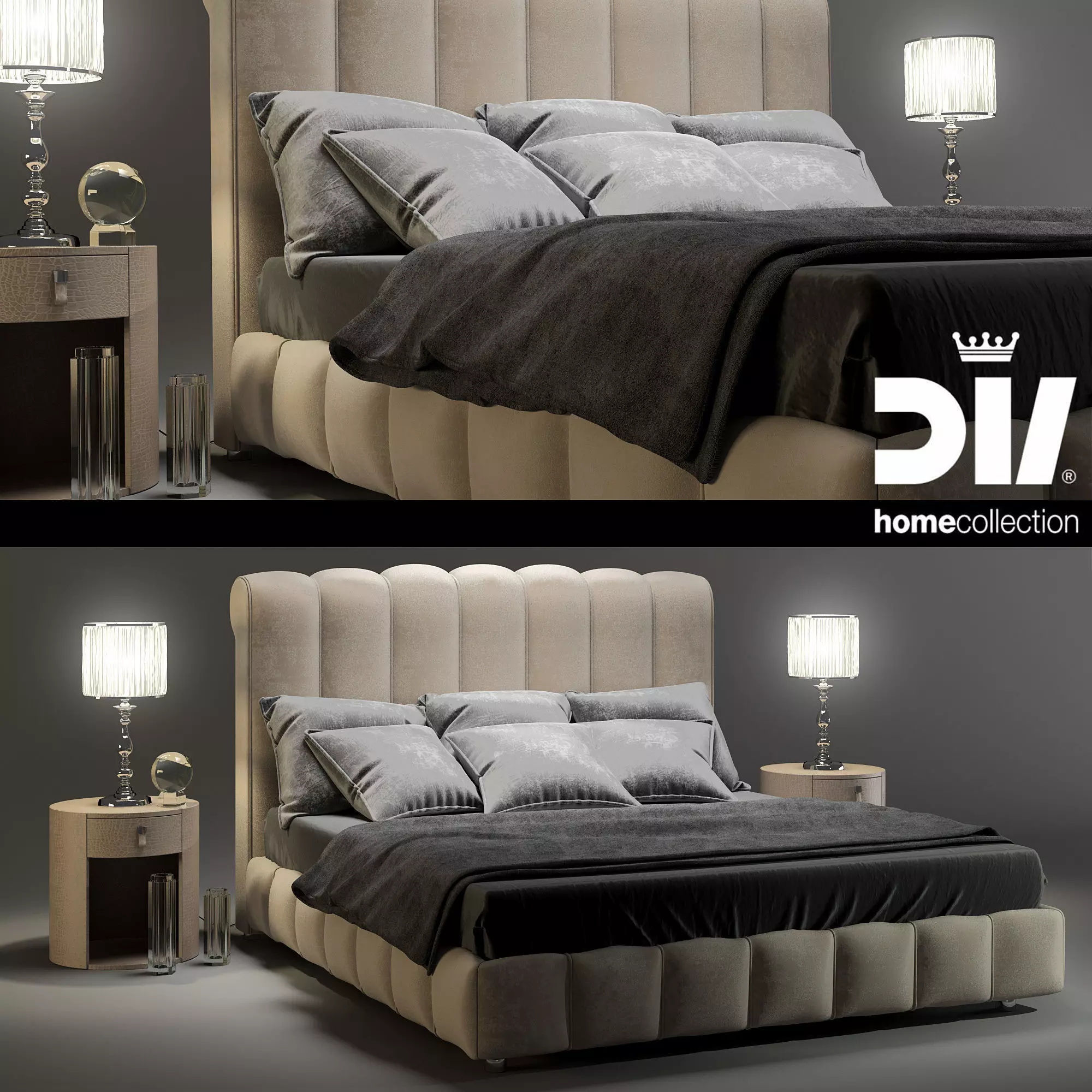 DV HOME bed BYRON letto 3D model