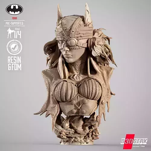 B3DSERK Drowned Portrait Bust