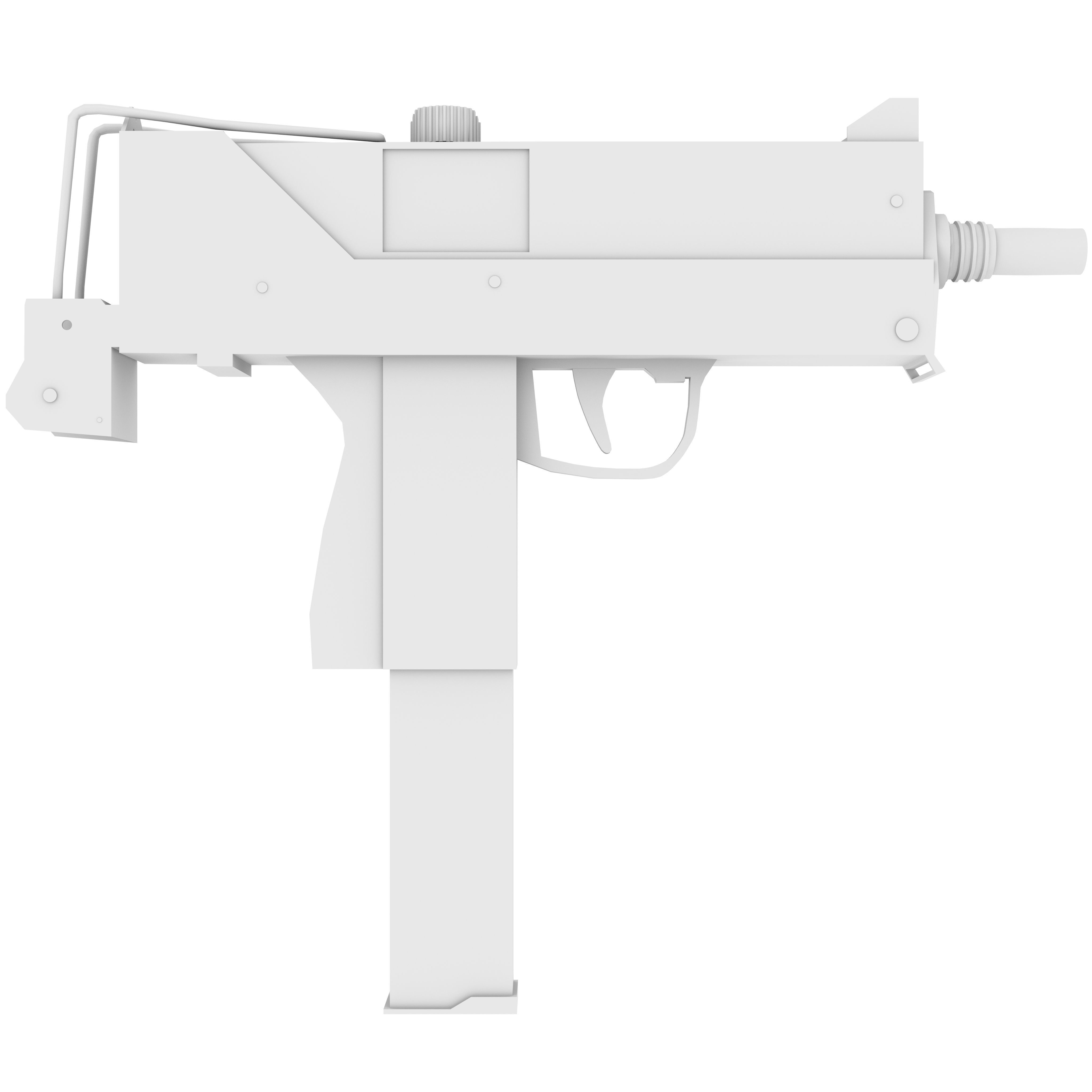 MAC-10 submachine gun 3D model_4