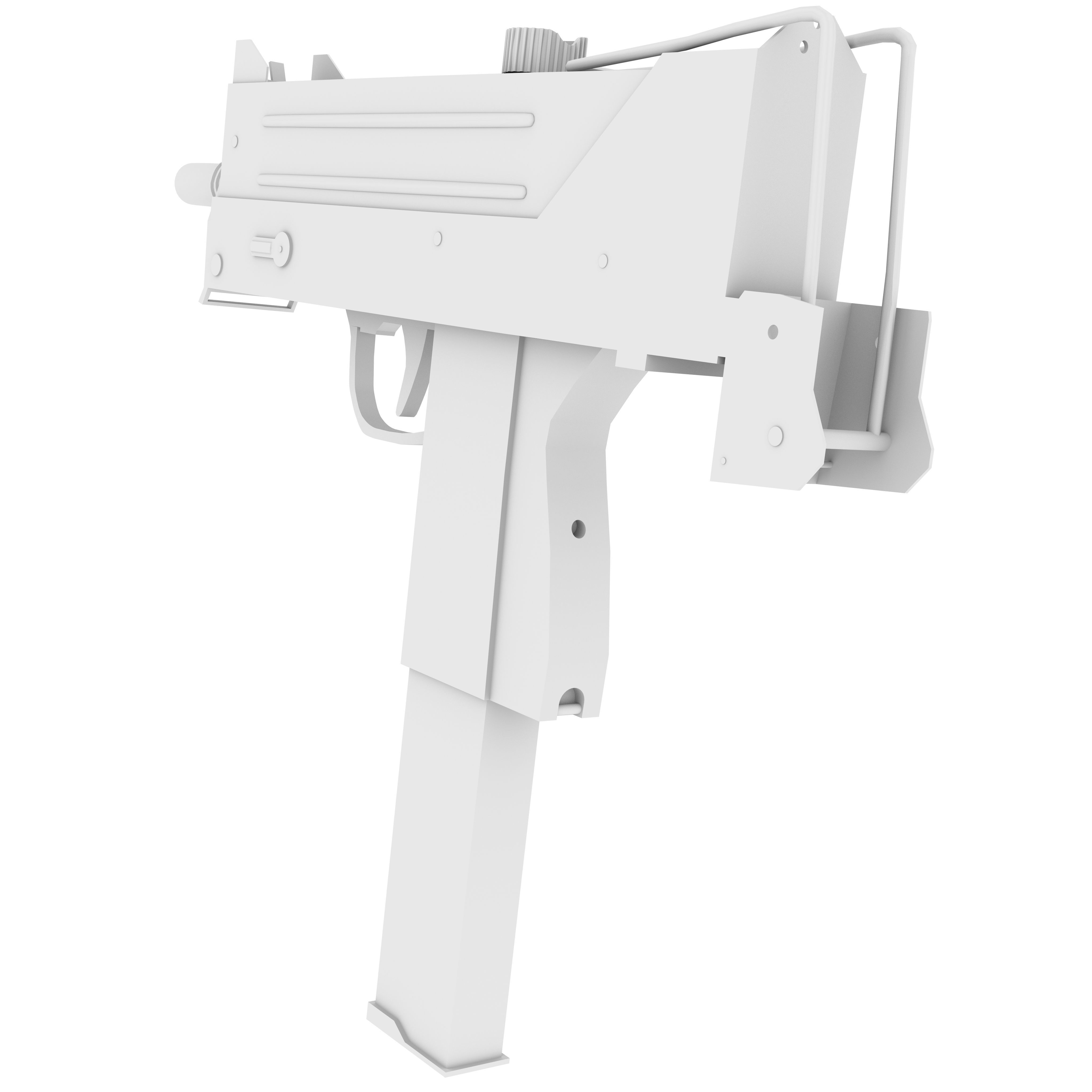 MAC-10 submachine gun 3D model_3