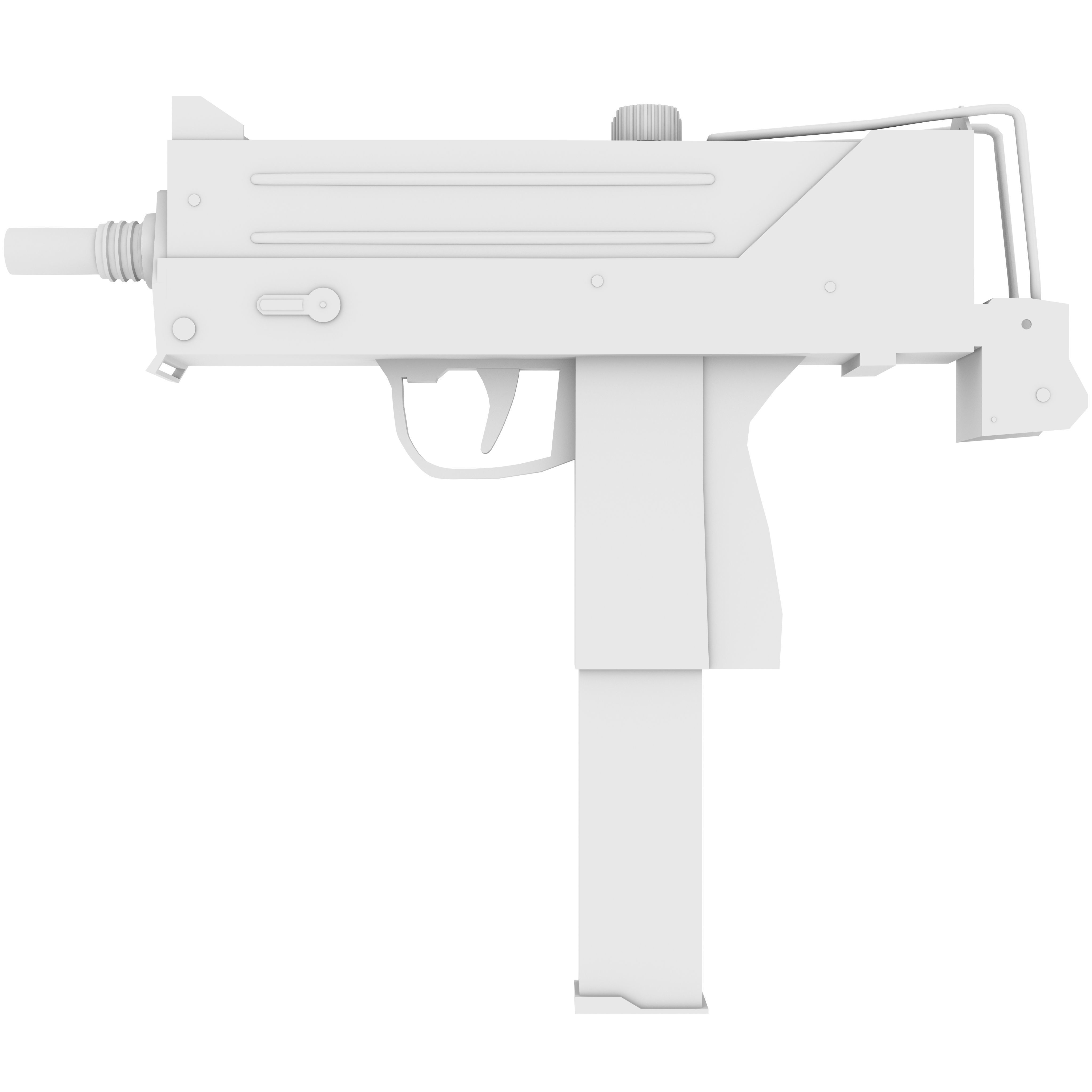 MAC-10 submachine gun 3D model_2