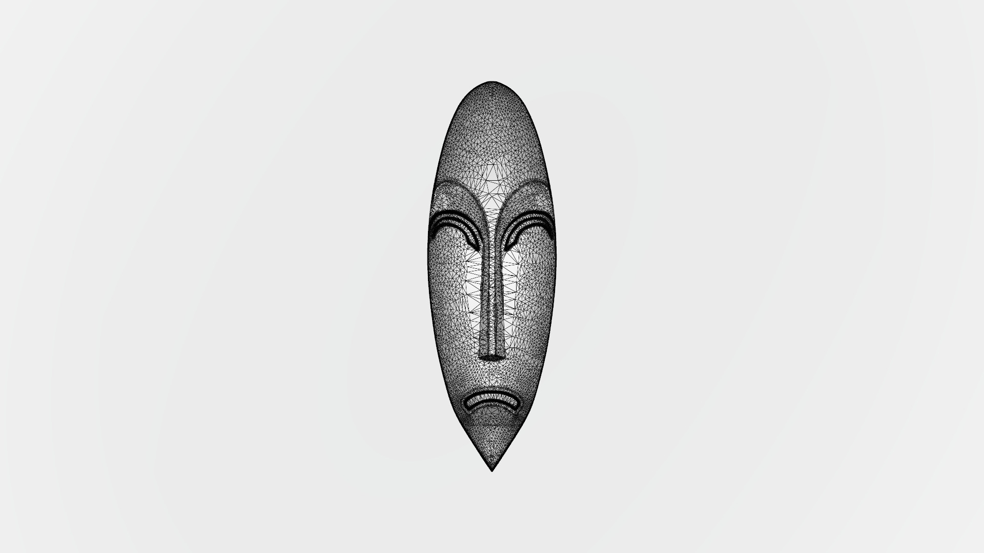 Abstract 3D Mask  A Minimalist Expression 3D print model_1