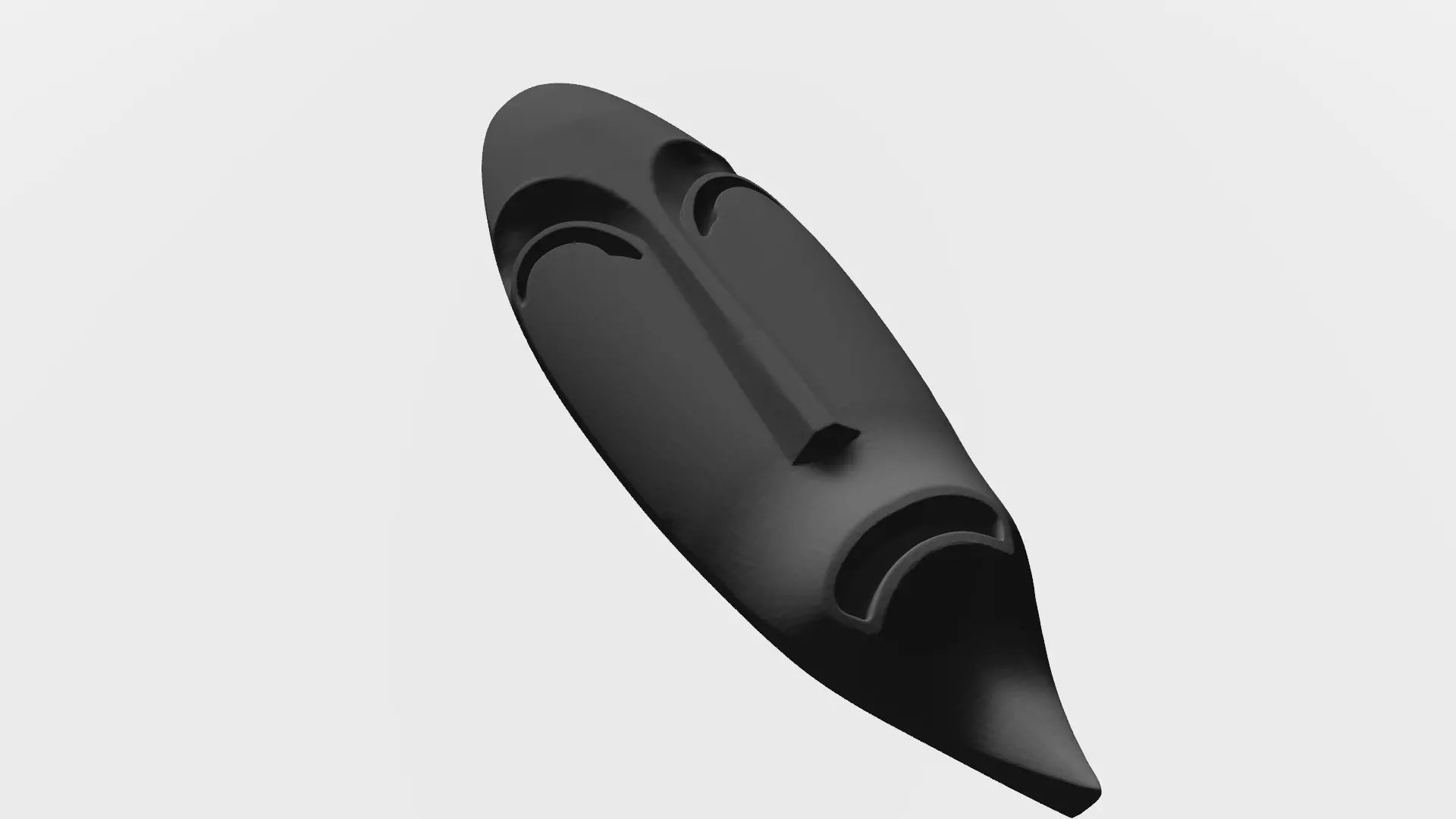 Abstract 3D Mask  A Minimalist Expression 3D print model_0