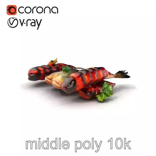 Deluxe Grilled Fish Platter model pack