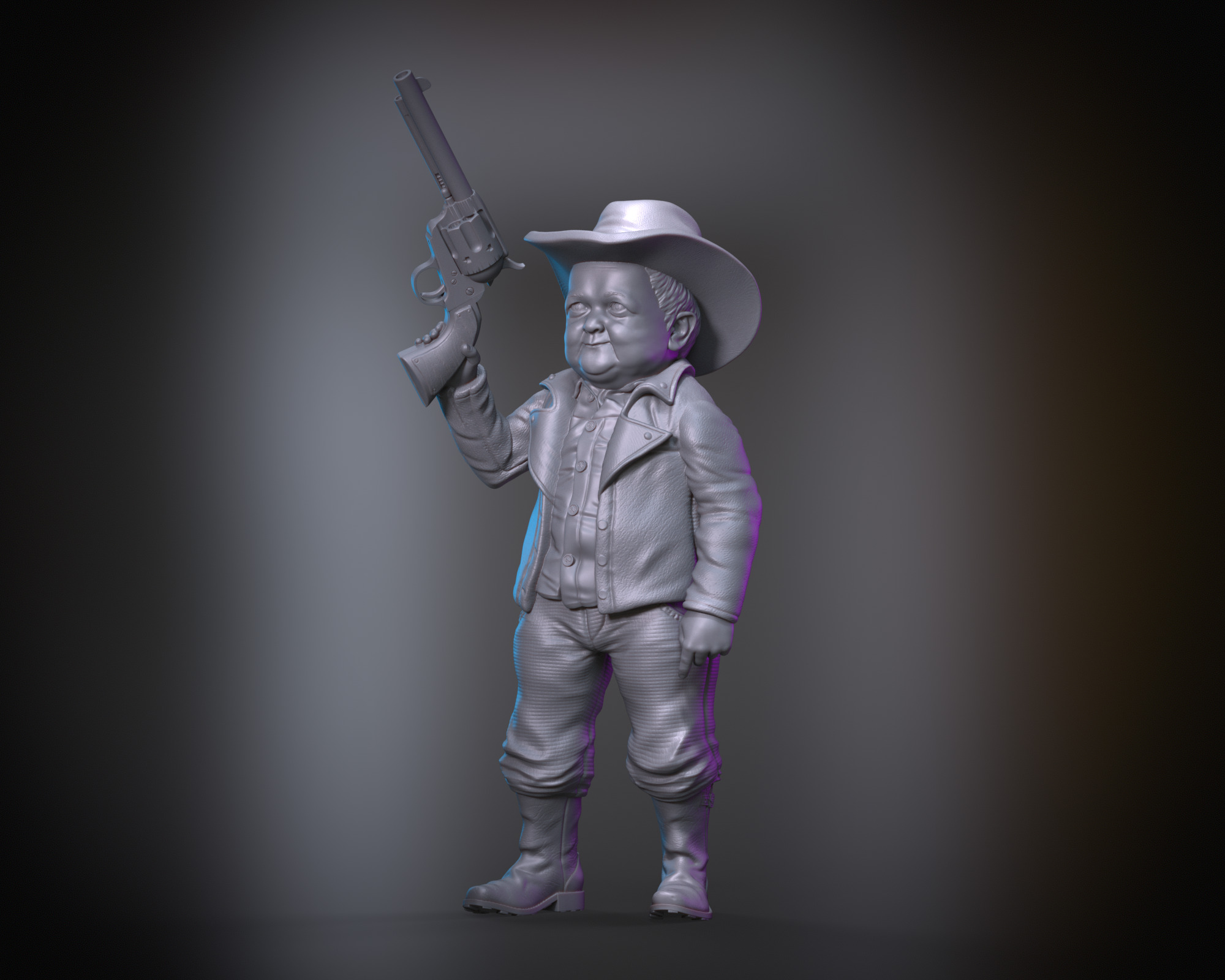 Hasbulla Cowboy Standing Confidently 3D print model_2