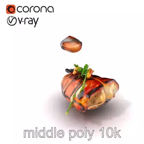 Gourmet BBQ Cuisine Presentation model pack