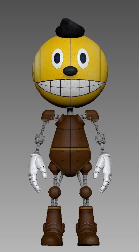 The Electrick State Cozmo Rigid 3D model_16