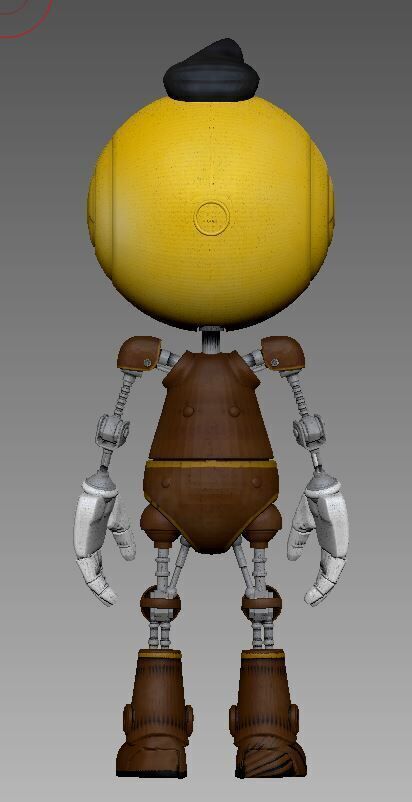 The Electrick State Cozmo Rigid 3D model_7