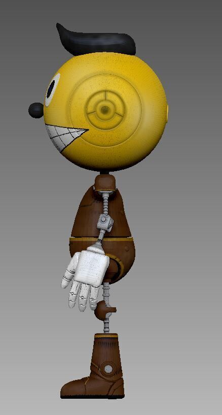 The Electrick State Cozmo Rigid 3D model_17