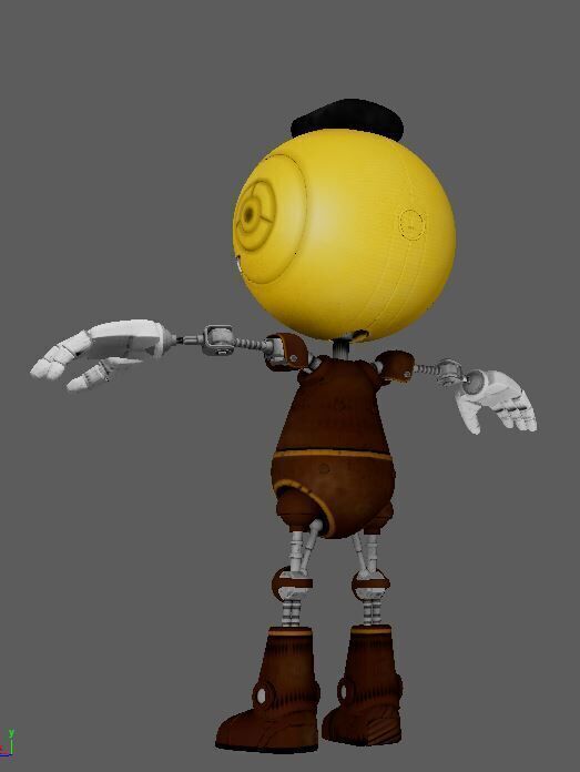 The Electrick State Cozmo Rigid 3D model_15