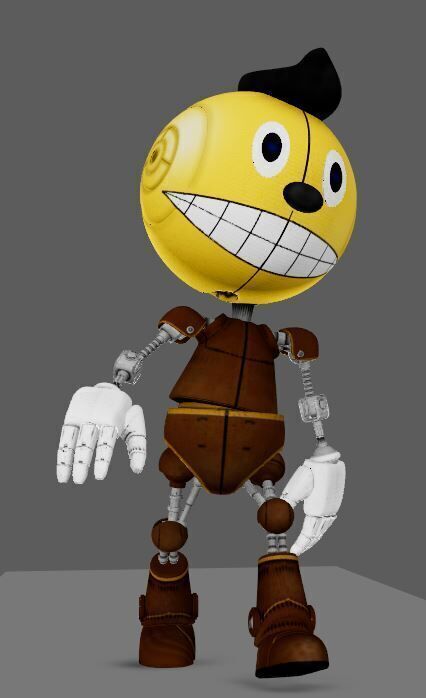 The Electrick State Cozmo Rigid 3D model_10