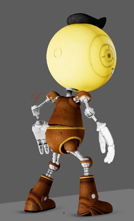 The Electrick State Cozmo Rigid 3D model_5