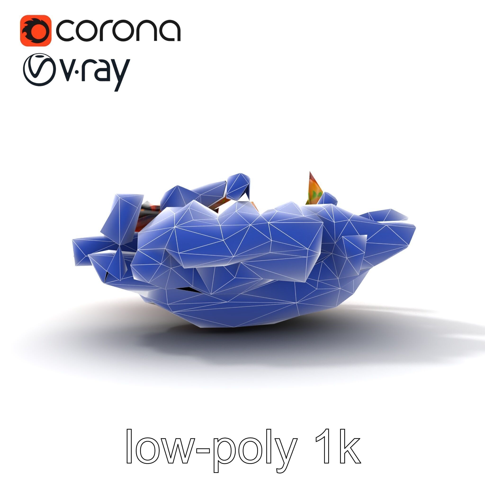 Gourmet BBQ Cuisine Presentation model pack Low-poly 3D model_16