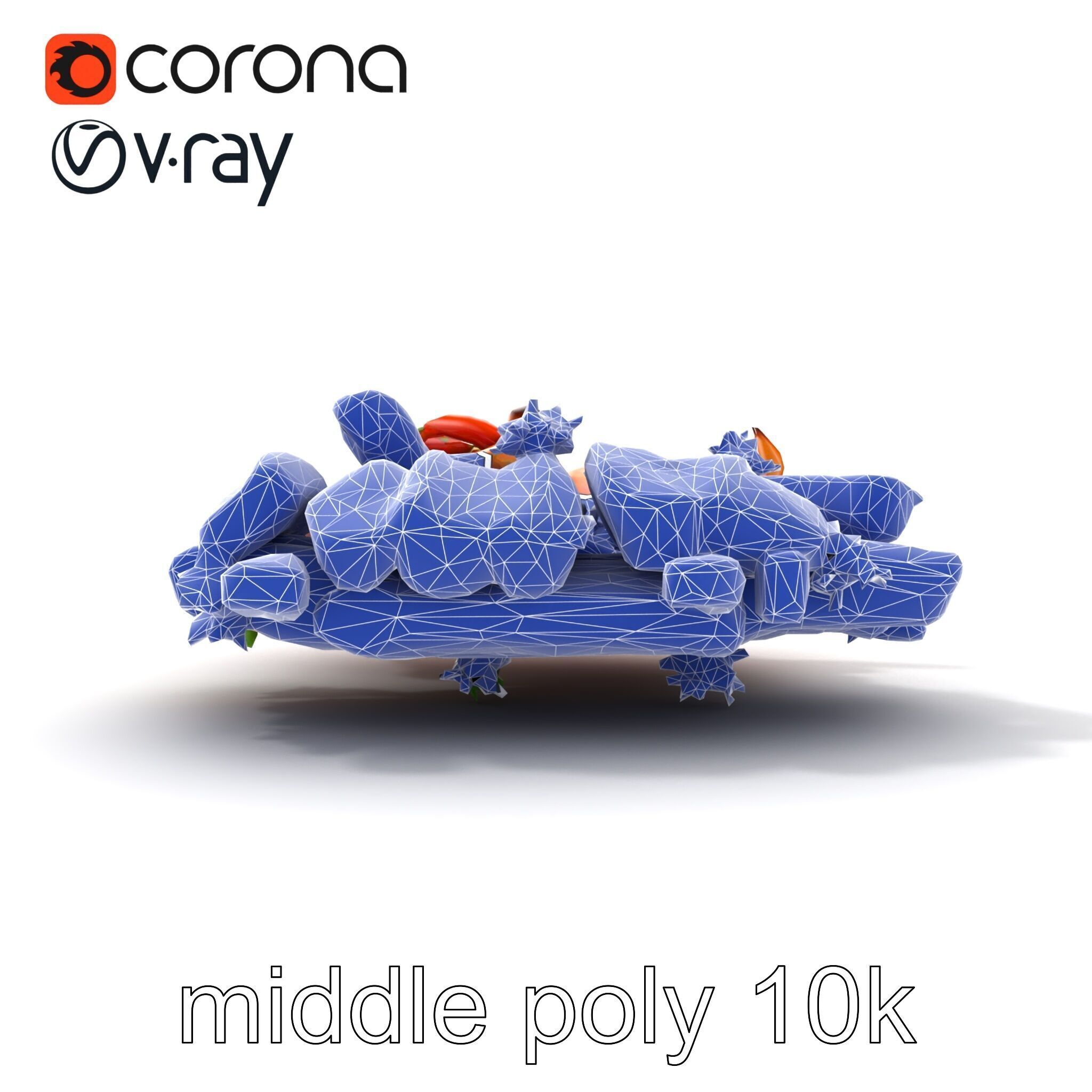 Gourmet BBQ Cuisine Presentation model pack Low-poly 3D model_20