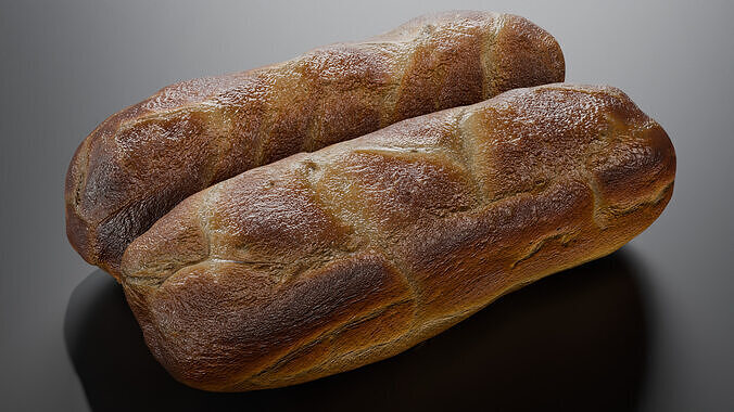 Baguette 3D model 3