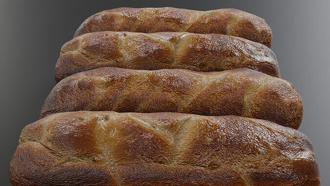 Baguette 3D model 5
