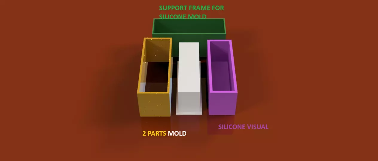 Rectangular Soap Mold No Waste Perfectly Sized 75 gram 3D print model