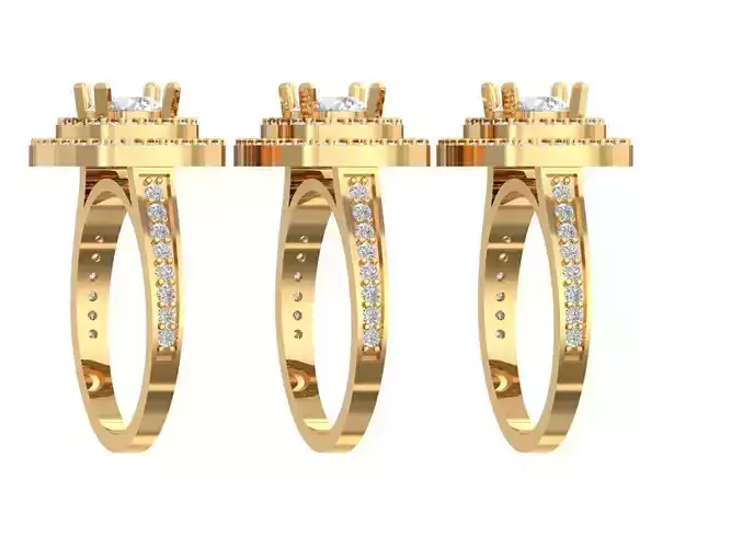 Ladies ring 3D model 3D print model