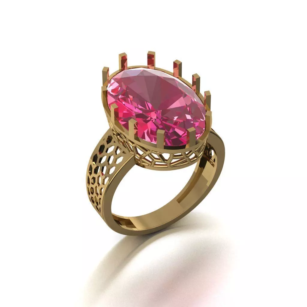 DIAMOND RING 3D print model_0