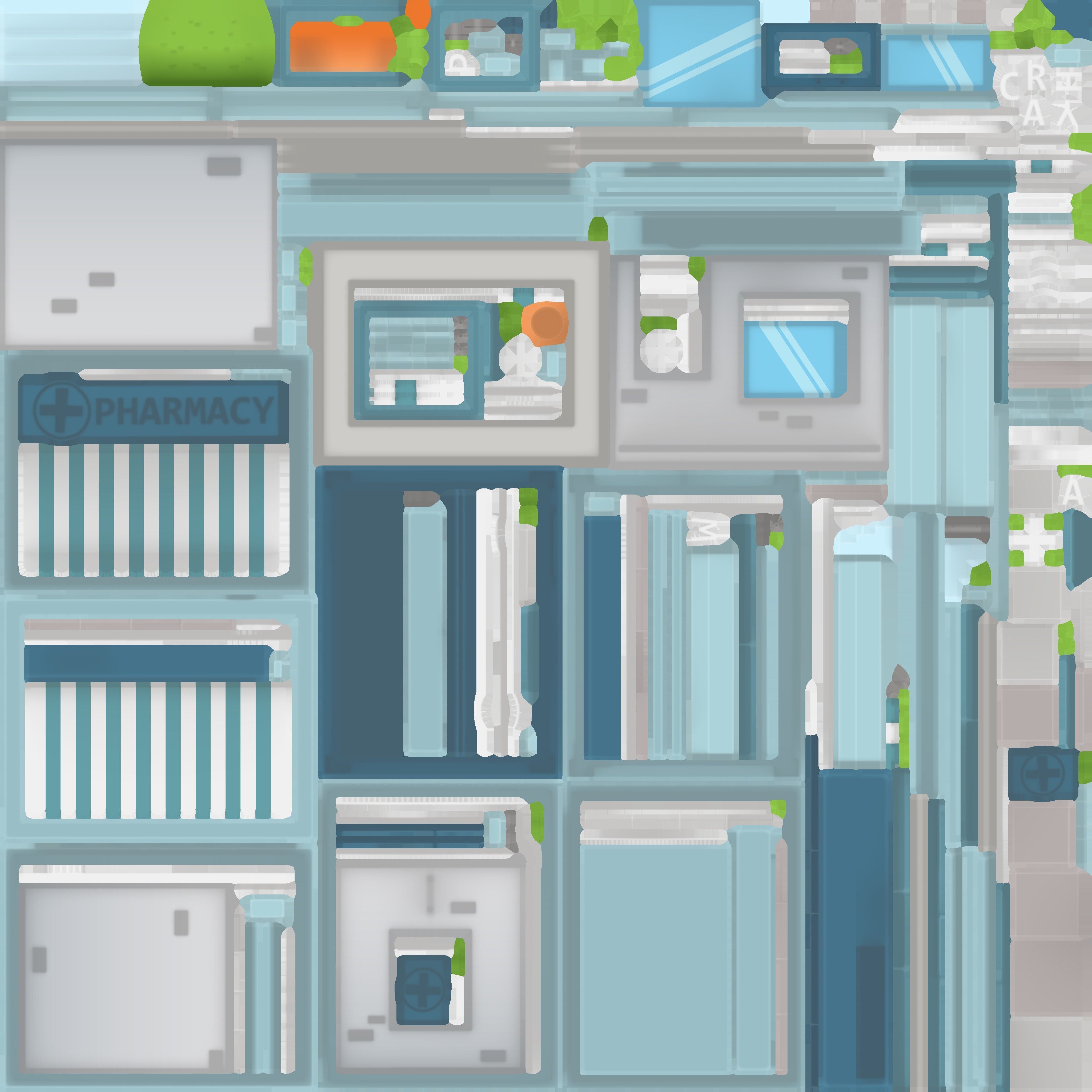 Cartoon pharmacy Low-poly 3D model_9