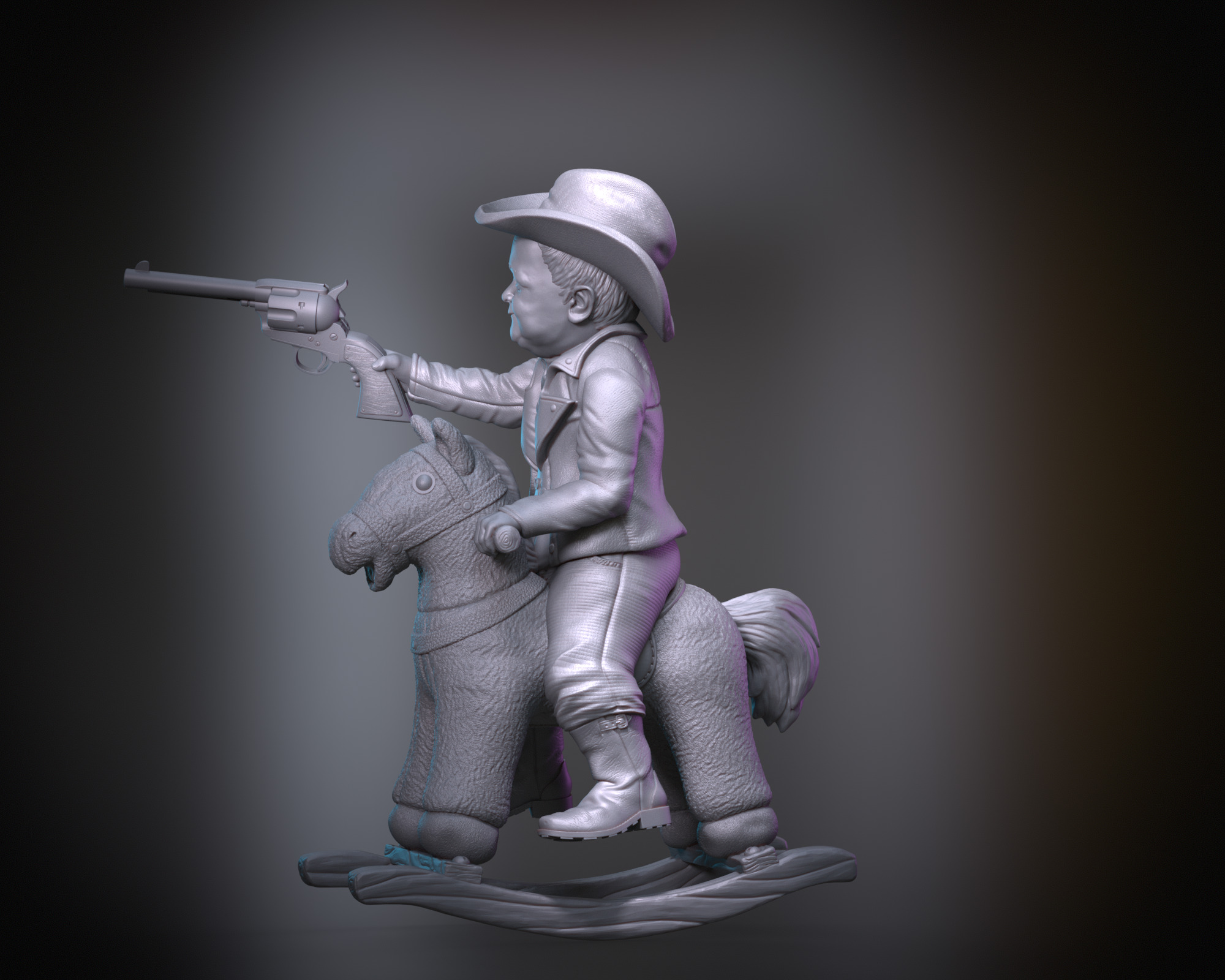 Hasbulla rocking horse 3D print model_2