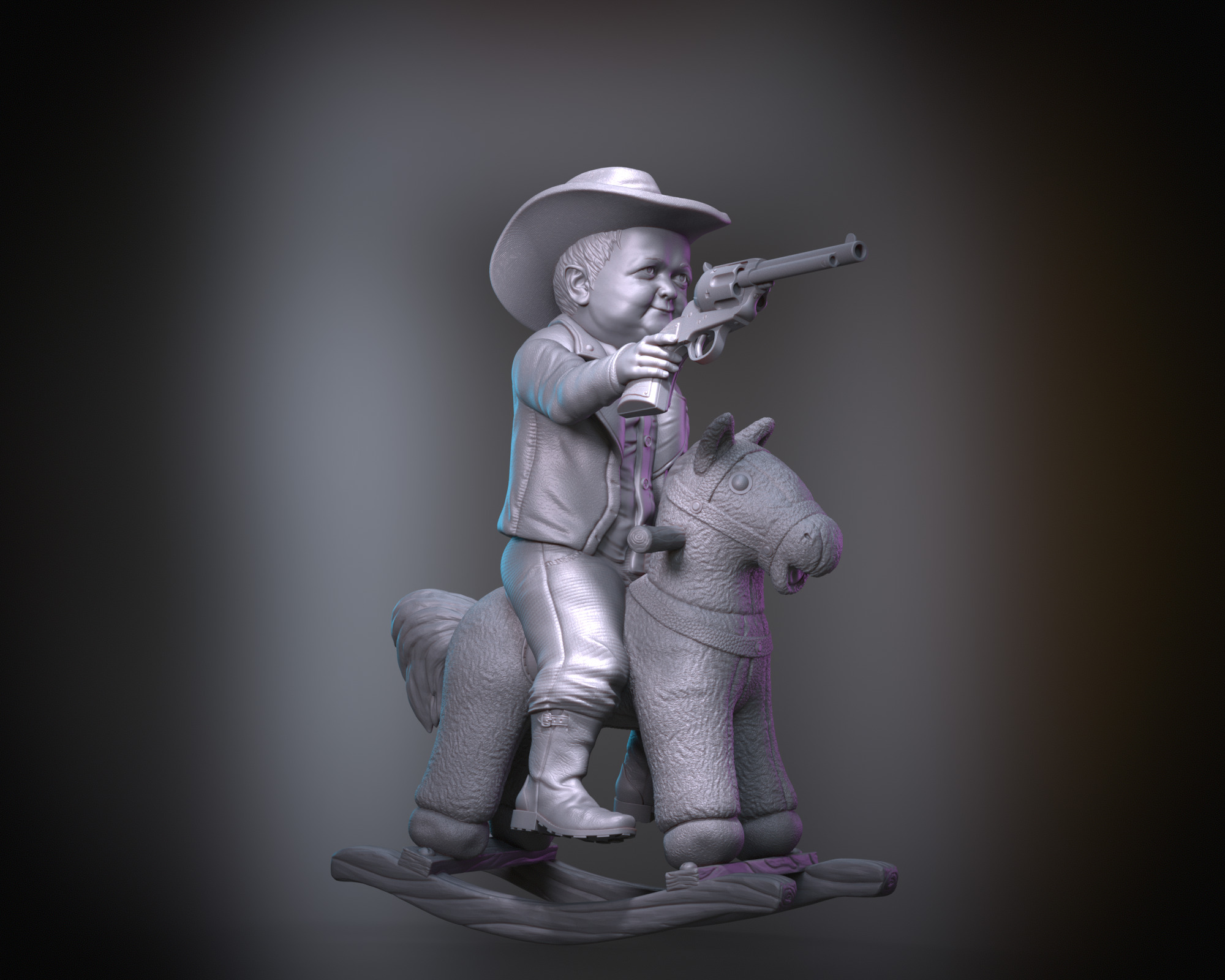 Hasbulla rocking horse 3D print model_1