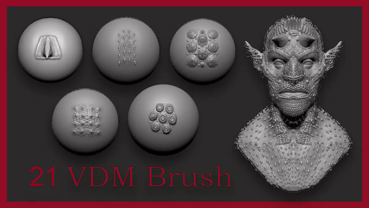 21 Zbrush Brush Packs are Free Free 3D model
