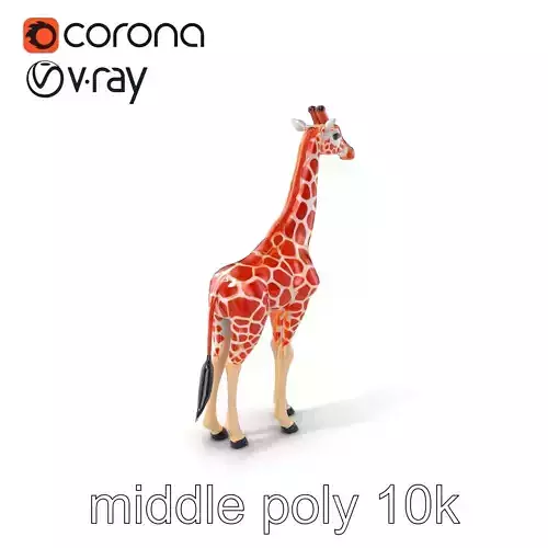 Reticulated Giraffe Vivid Spots model pack