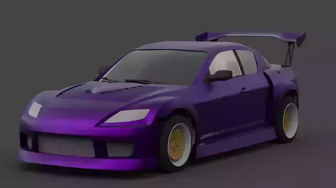 Mazda RX-8 3D Model  High-Quality Detailed Design