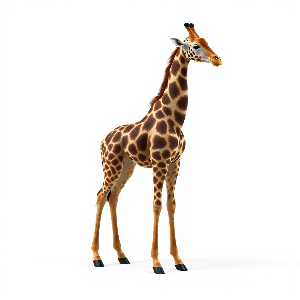 Masai Giraffe Detailed Texture Model Pack Low-poly 3D model_4