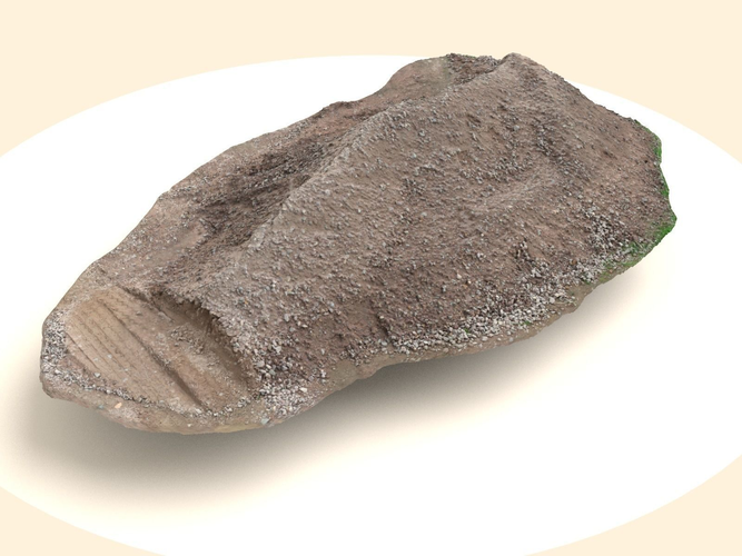 Red Gravel Pile Scanned And Game Ready