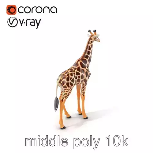 South African Giraffe Realistic Texture model pack