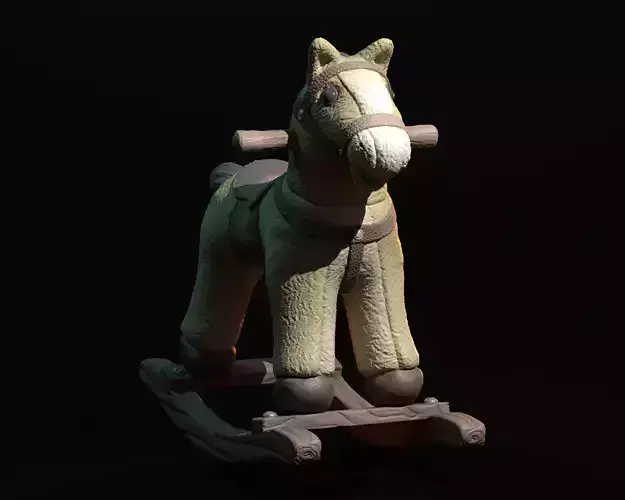 Plush Rocking Horse Toy 3D print model