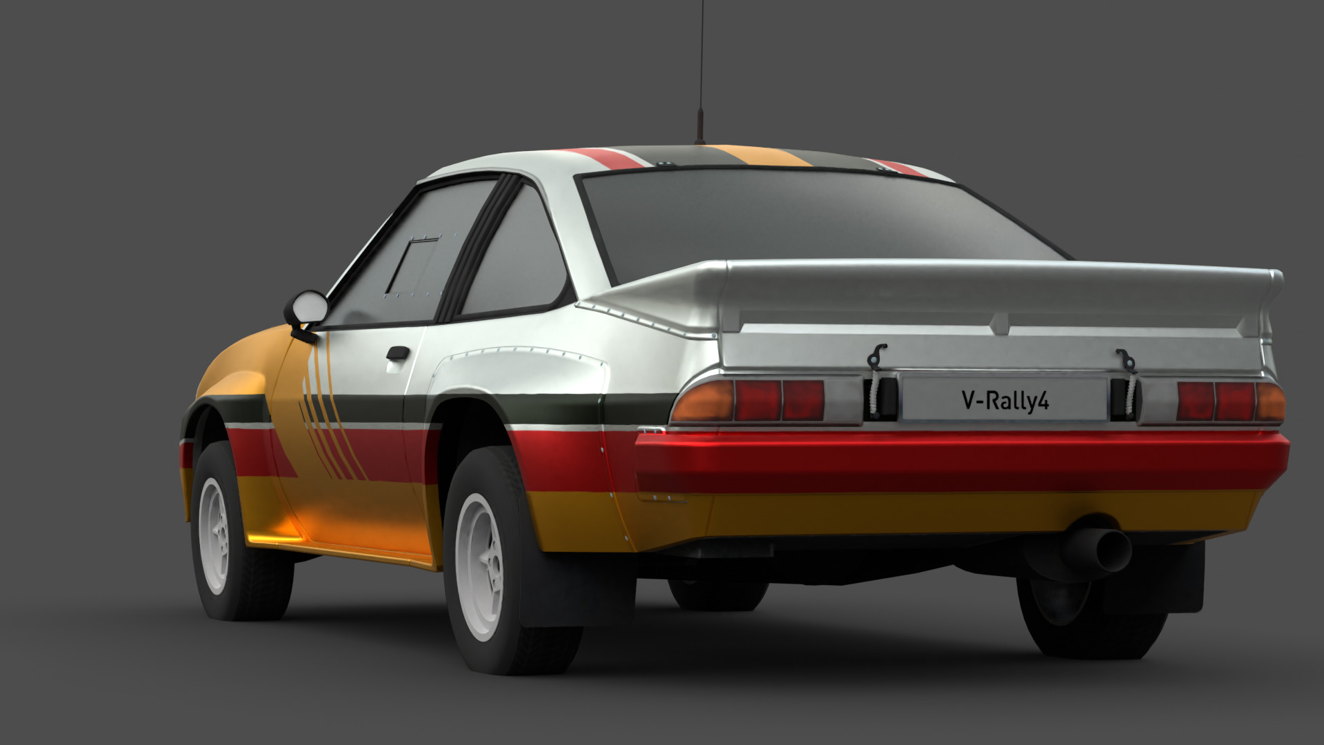 Opel Manta 400 3D Model High-Quality Detailed Design Low-poly 3D model_2