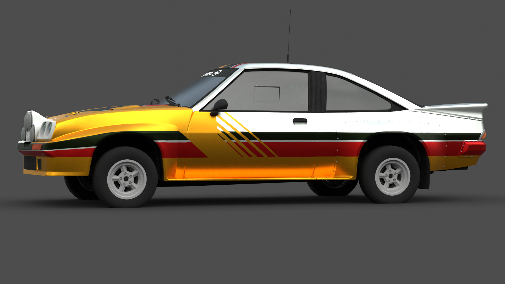 Opel Manta 400 3D Model High-Quality Detailed Design Low-poly 3D model_1