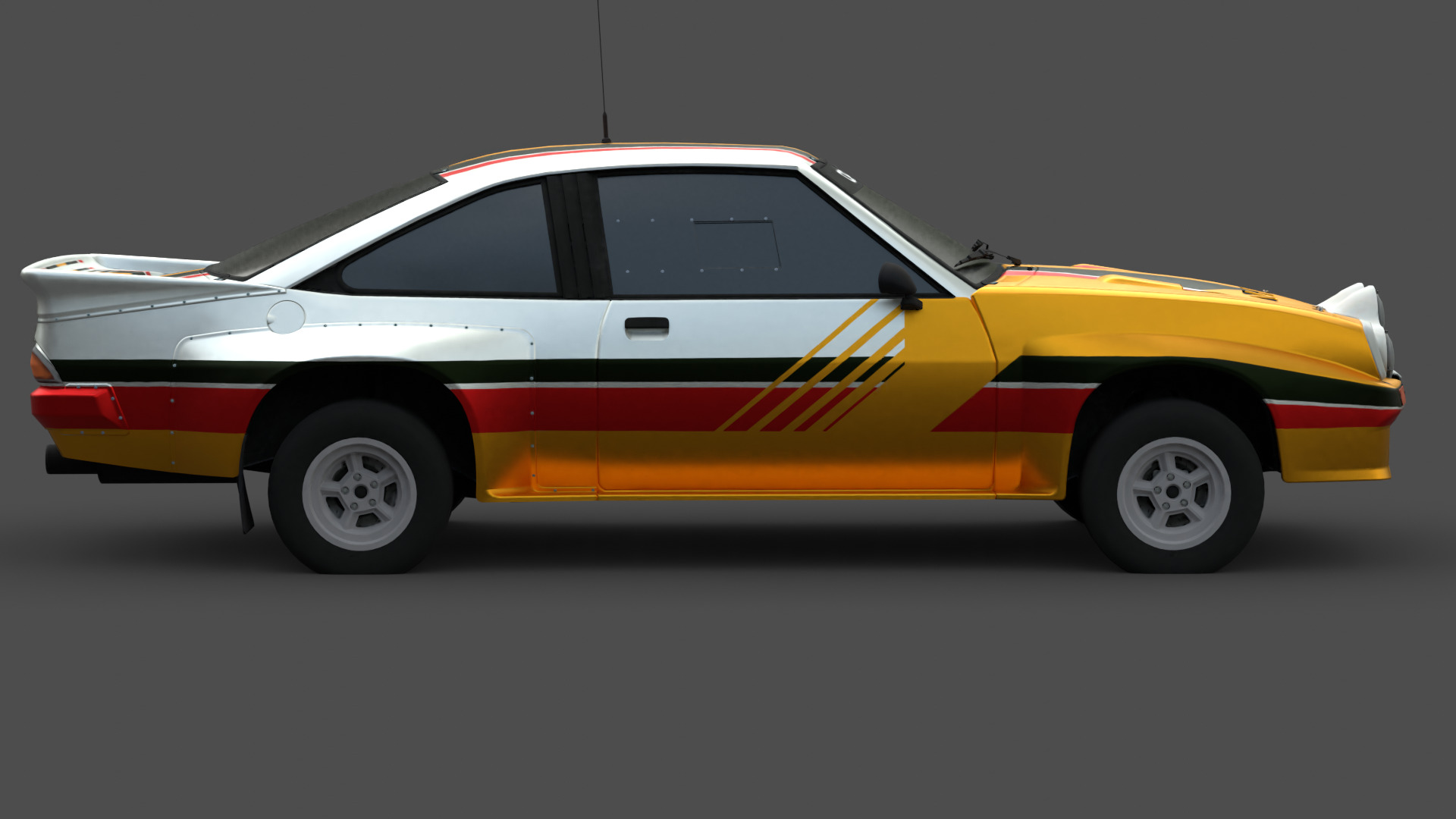 Opel Manta 400 3D Model High-Quality Detailed Design Low-poly 3D model_4