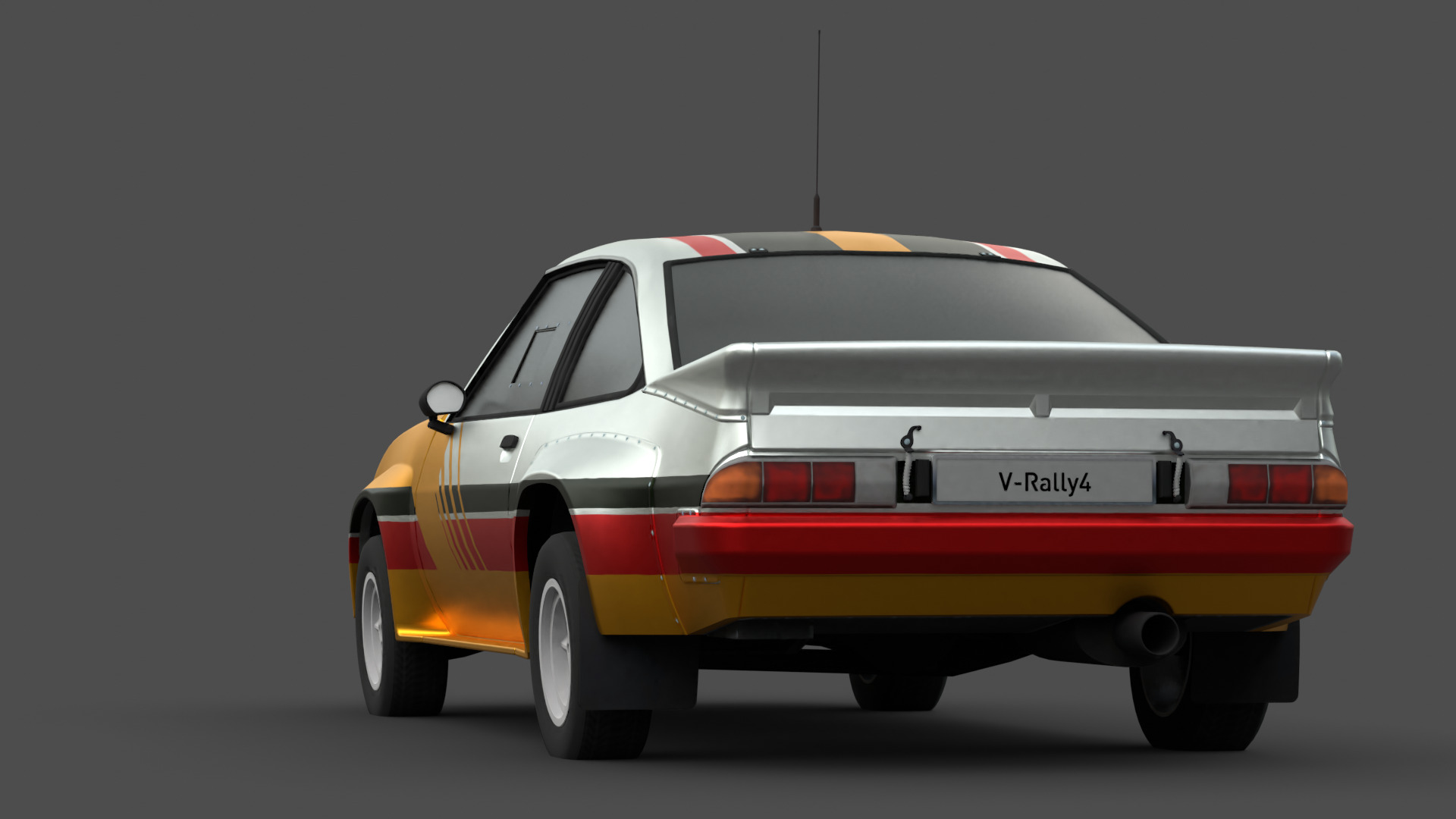 Opel Manta 400 3D Model High-Quality Detailed Design Low-poly 3D model_9