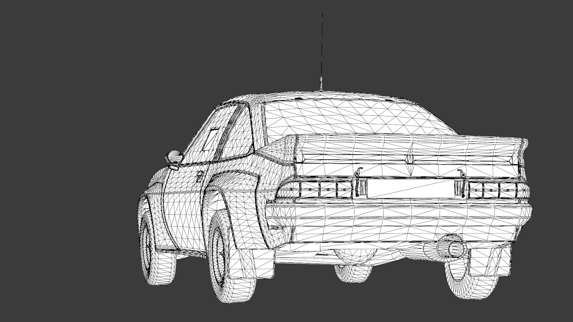Opel Manta 400 3D Model High-Quality Detailed Design Low-poly 3D model_11
