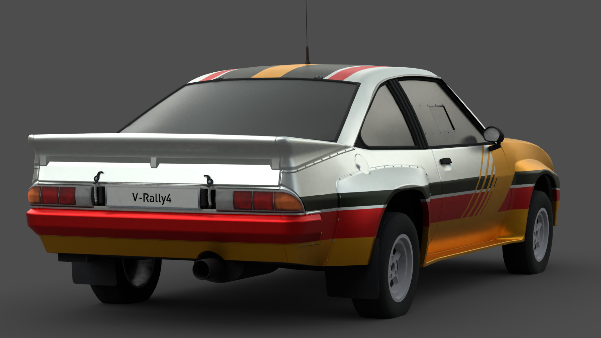 Opel Manta 400 3D Model High-Quality Detailed Design Low-poly 3D model_3