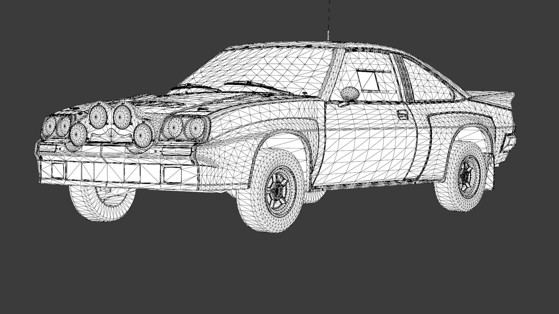 Opel Manta 400 3D Model High-Quality Detailed Design Low-poly 3D model_12