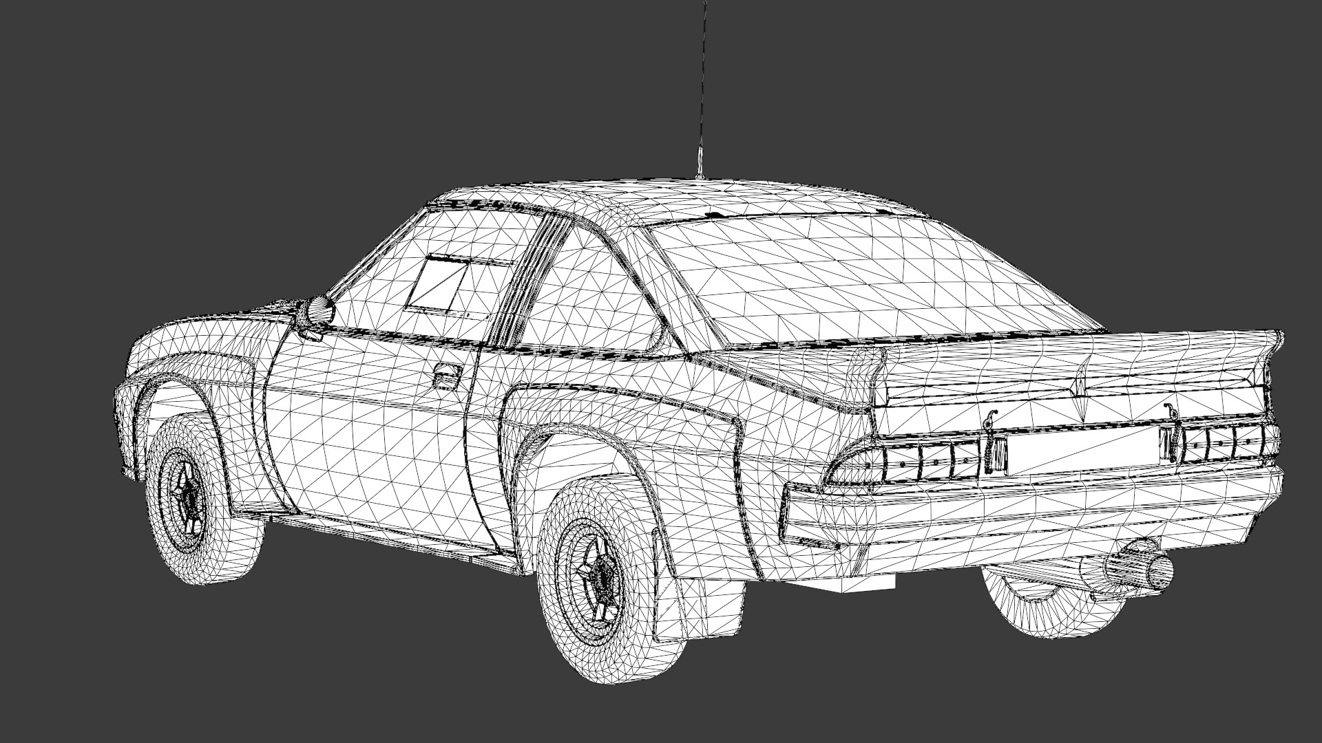 Opel Manta 400 3D Model High-Quality Detailed Design Low-poly 3D model_10