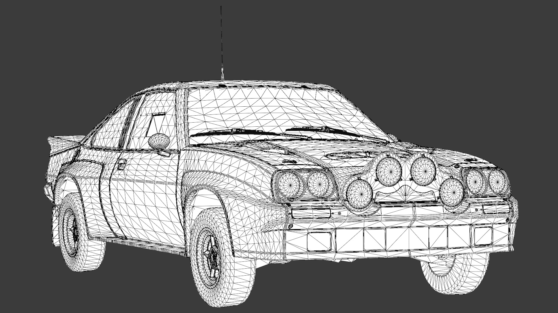 Opel Manta 400 3D Model High-Quality Detailed Design Low-poly 3D model_17