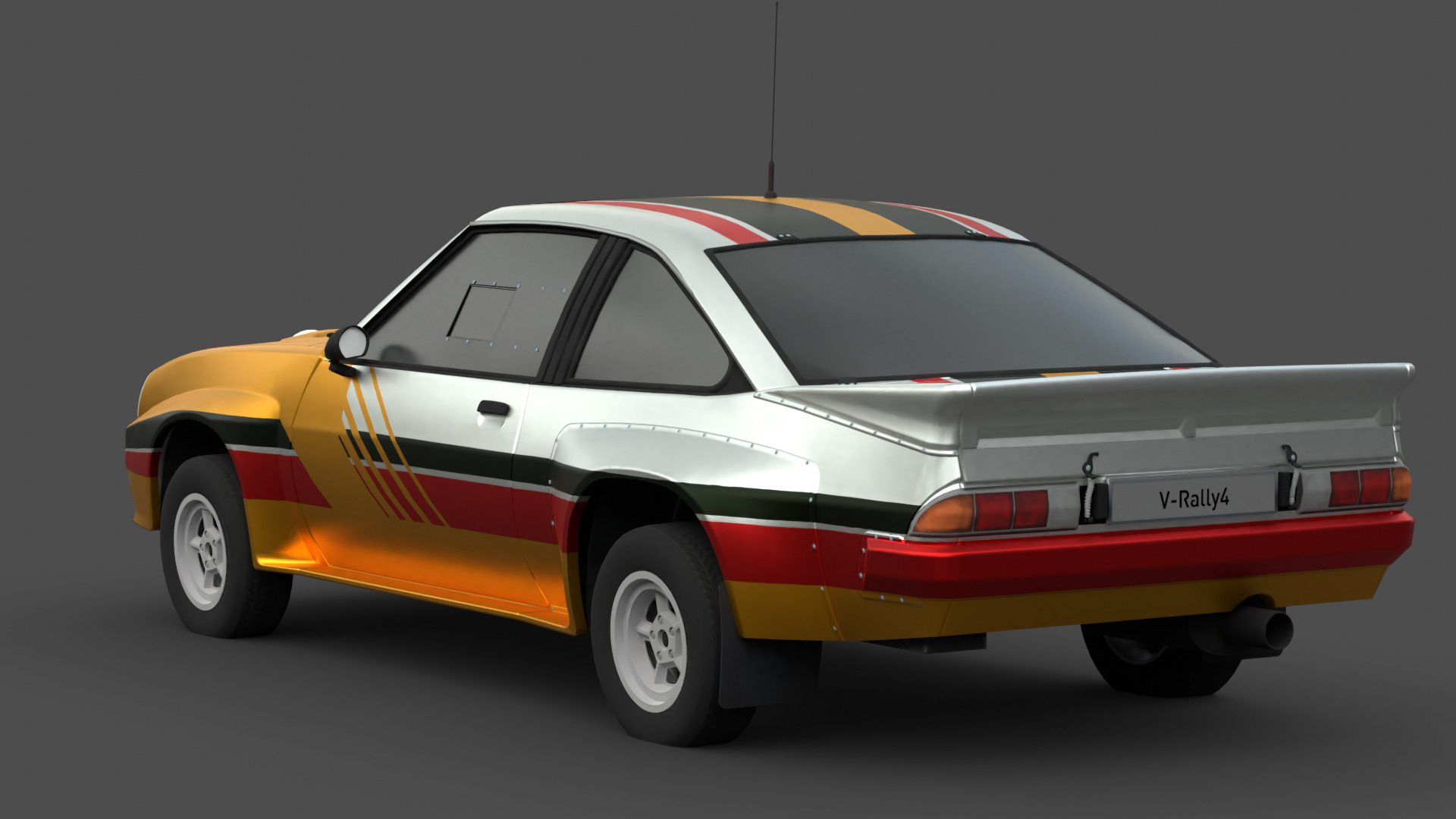 Opel Manta 400 3D Model High-Quality Detailed Design Low-poly 3D model_8