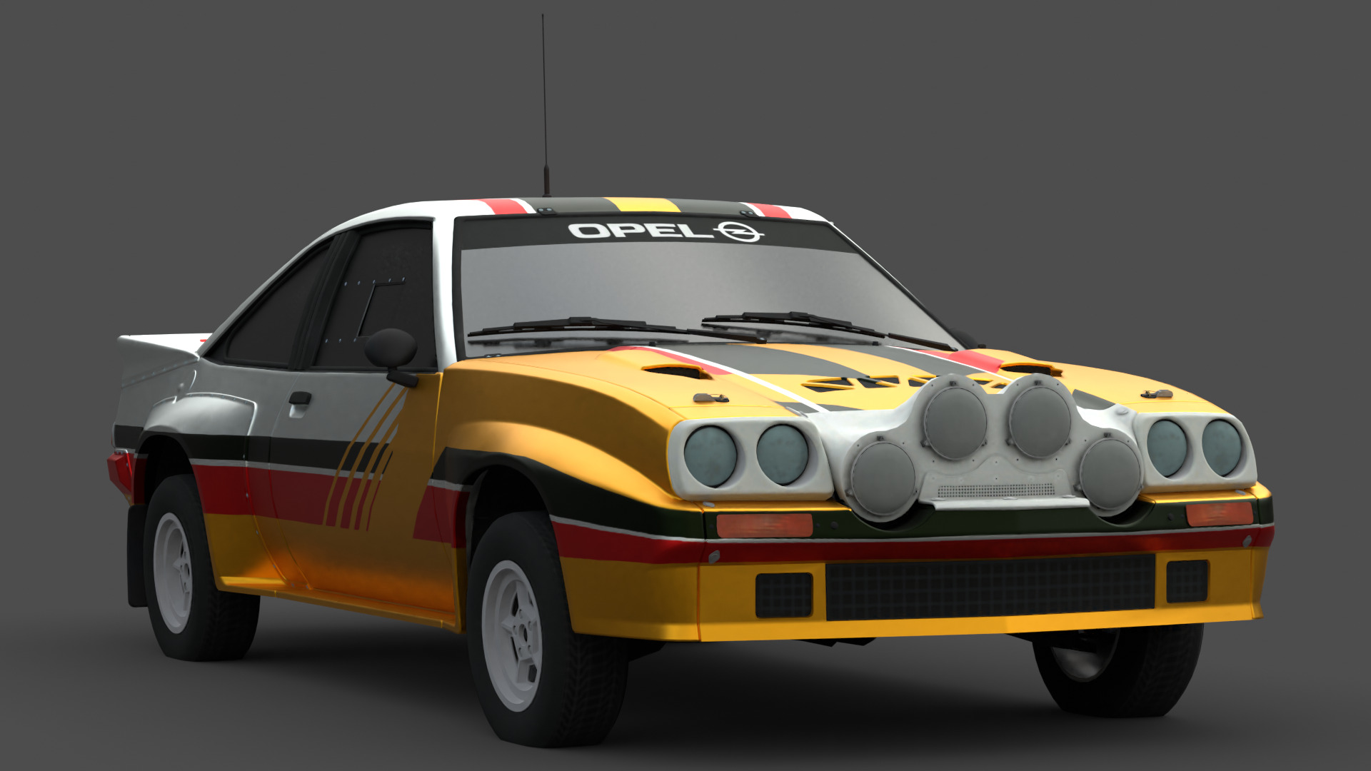 Opel Manta 400 3D Model High-Quality Detailed Design Low-poly 3D model_5