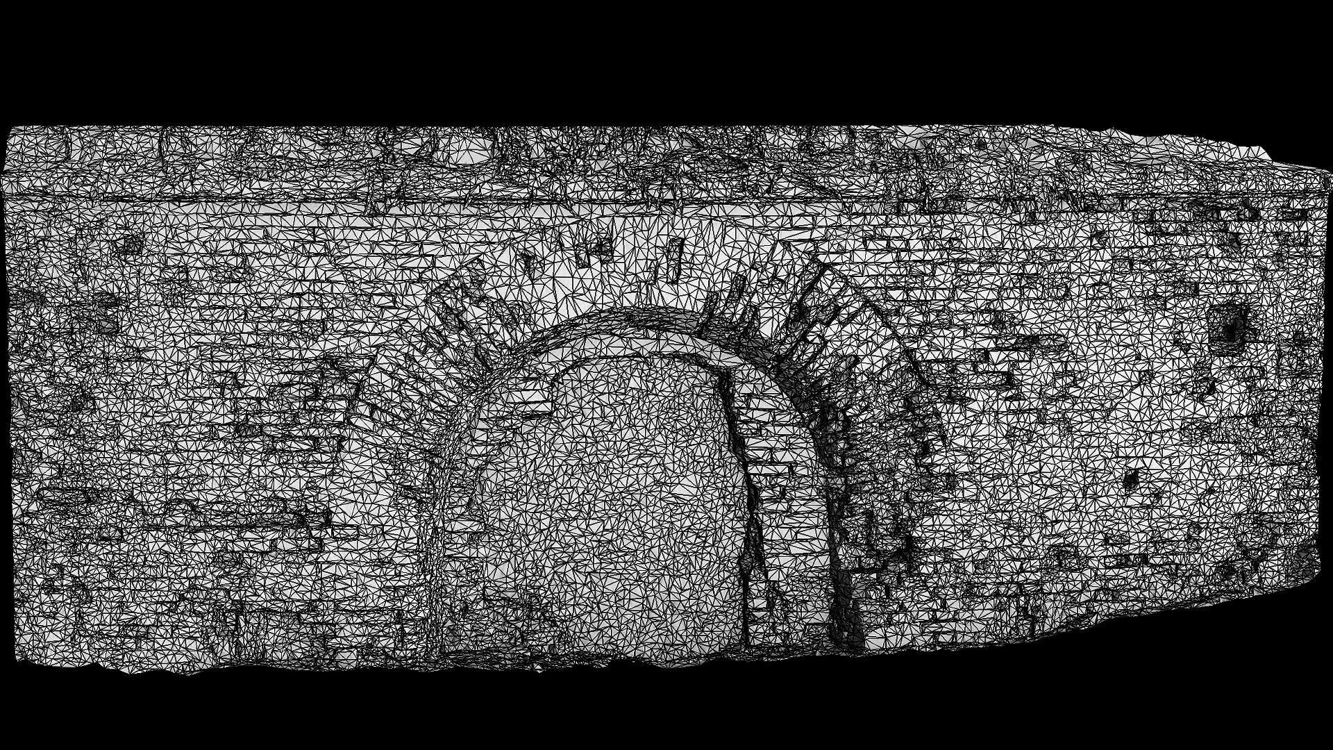 ruins abandoned fortress brickwall part2 photogrammetry Low-poly 3D model_8