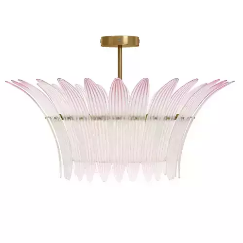 Treviso Semi-Flush Pink 3D model
