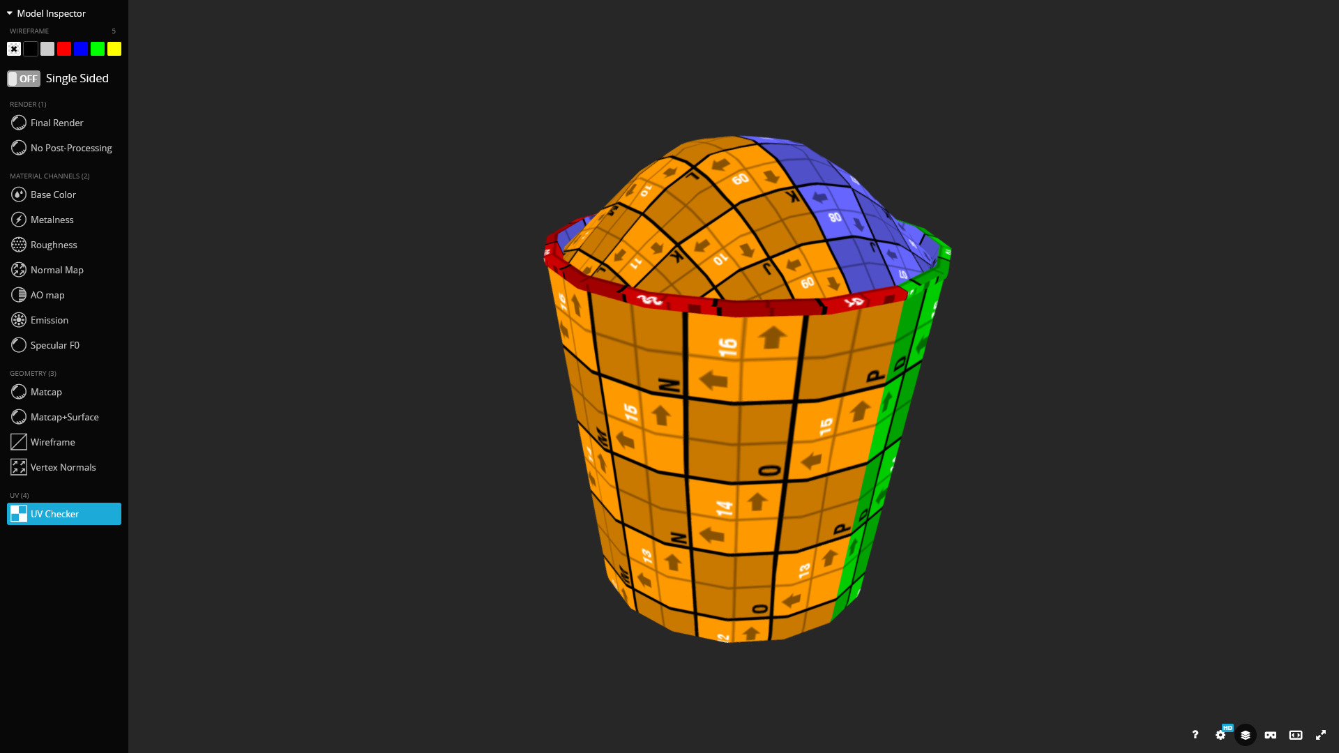 Popcorn Bucket 3D Model Low-poly 3D model_12
